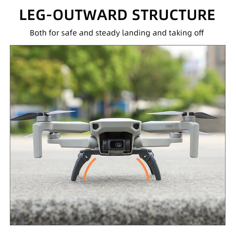 Spider-tren de aterrizaje integrado para DJI Mini 2/SE/Mavic, Protector de extensión de trípode, aumento de altura del fuselaje