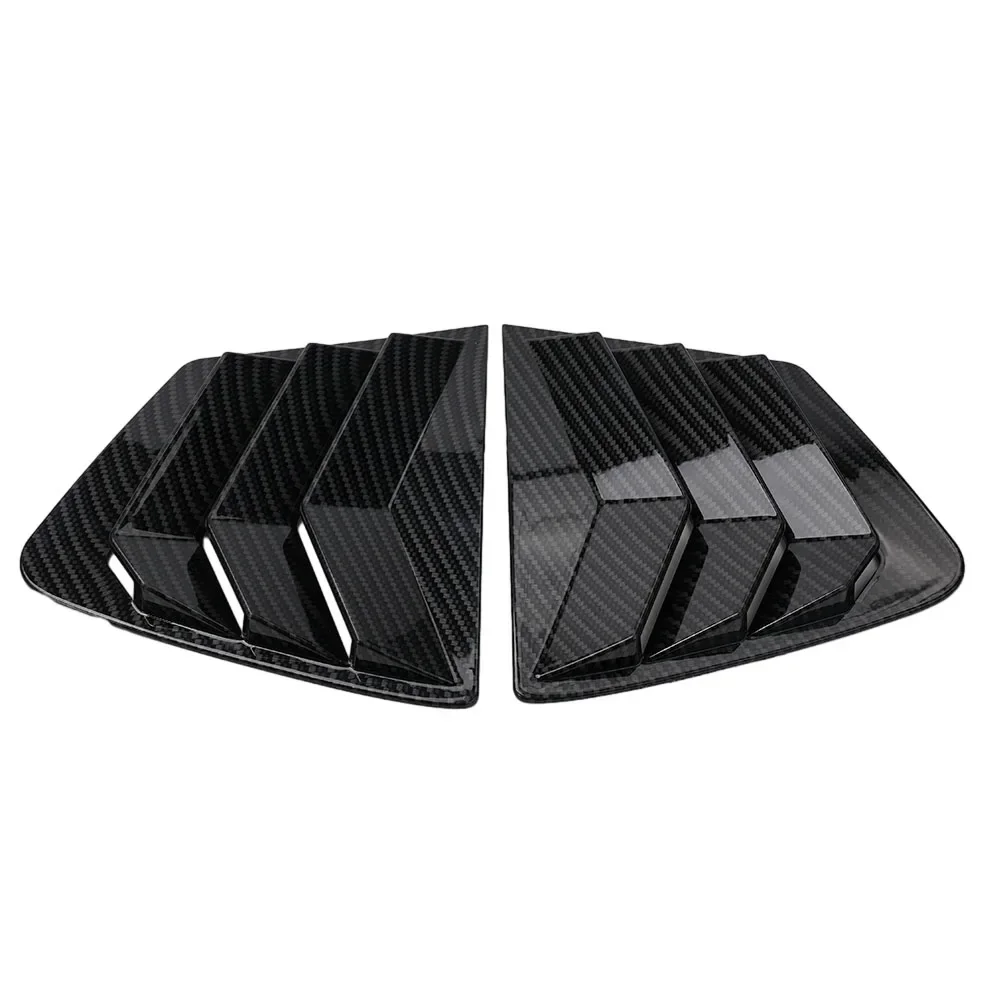 Durable Louver Shutter Cover, 2PCS for Honda Civic, Stylish Rear Quarter Glass Vent, Easy Installation and Perfect Fit