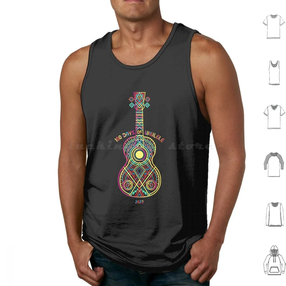 2023 String Theory 2 Sunshine ( Recommended Print On Dark )-100 Days Of Ukulele Essential T-Shirt Tank Tops Print Cotton