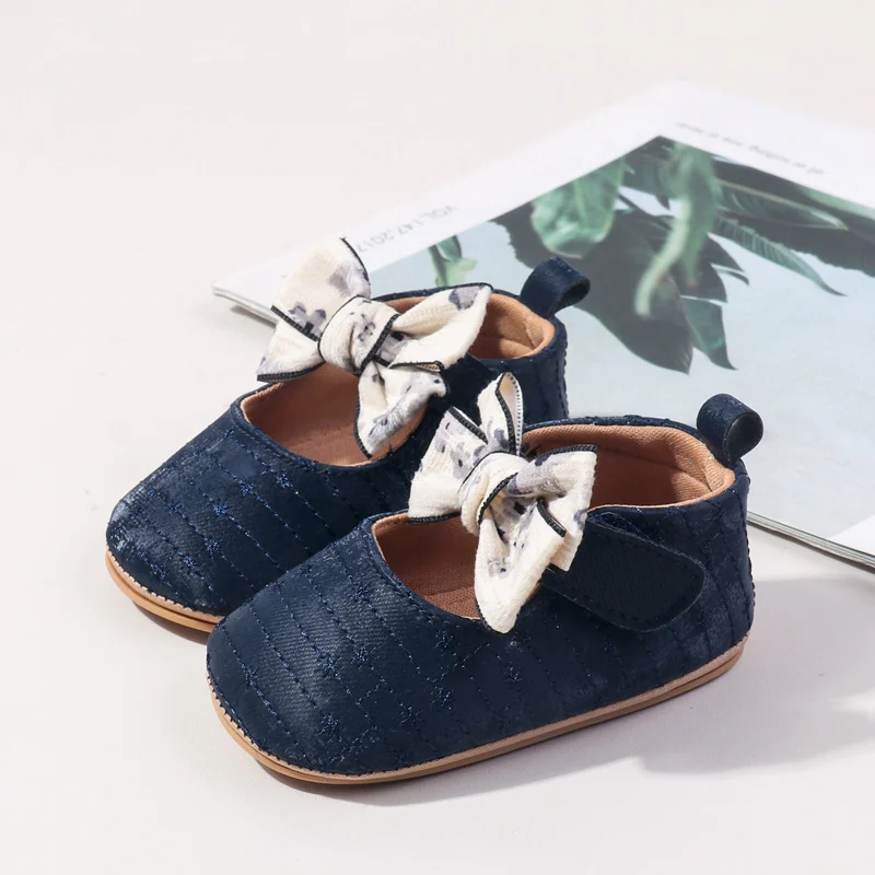 أحذية أطفال بناتي للمشي لأول مرة للاستخدام الداخلي والخارجي للربيع والخريف لـ 0-18 شهرًا، نعل ناعم ومريح