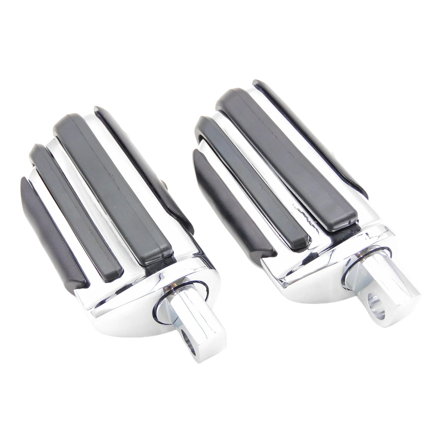 2xMotorcycle Footpegs Highway Pegs Aluminum Foot pegs Footrest For Harley Touring Dyna Sportster Iron Road Glide Softail Custom