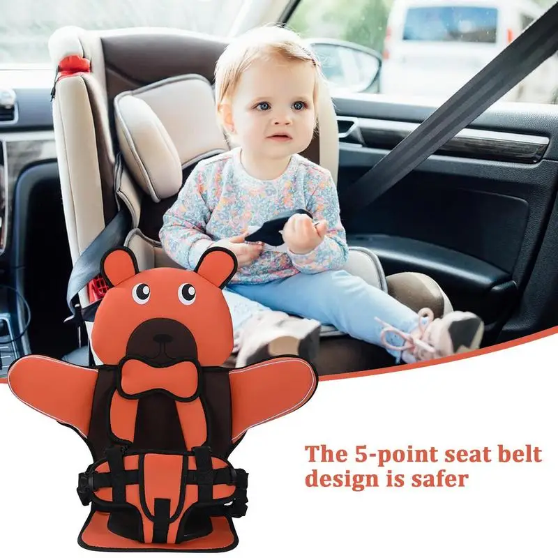 Child Seat Pad Booster Portable Shopping Cart Auto Child Chair Cushion Adjustable Baby Safety Seat Mattress for 0-12 Years Old