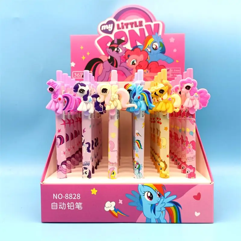 Lápiz Mecánico My Little Pony de 0.7mm, Lápiz Automático con Diseño de Dibujos Animados para Niñas, Estudiantes, Kawaii, para Escribir y Dibujar, Material Escolar