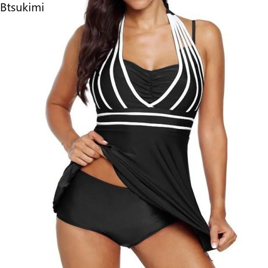 

Plus Size 4XL 5XL Women's Summer Swimsuits Two Pieces Swimwear Female Bikini Sets Bathing Suits for Fat Women Bikinis Mujer 2024