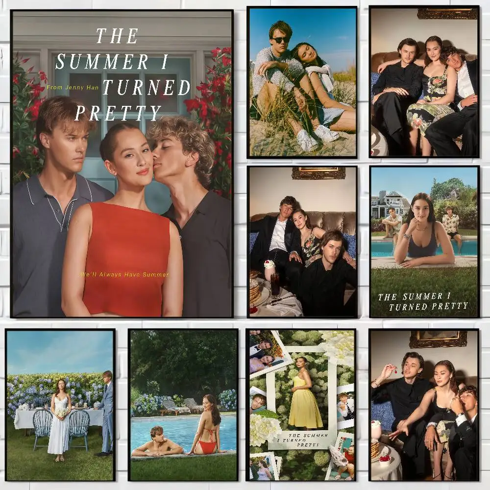 تلفزيون ساخن الصيف تحولت ملصقات أنيمي جميلة لزجة ورق أبيض ملصق DIY غرفة بار مقهى Kawaii غرفة ديكور