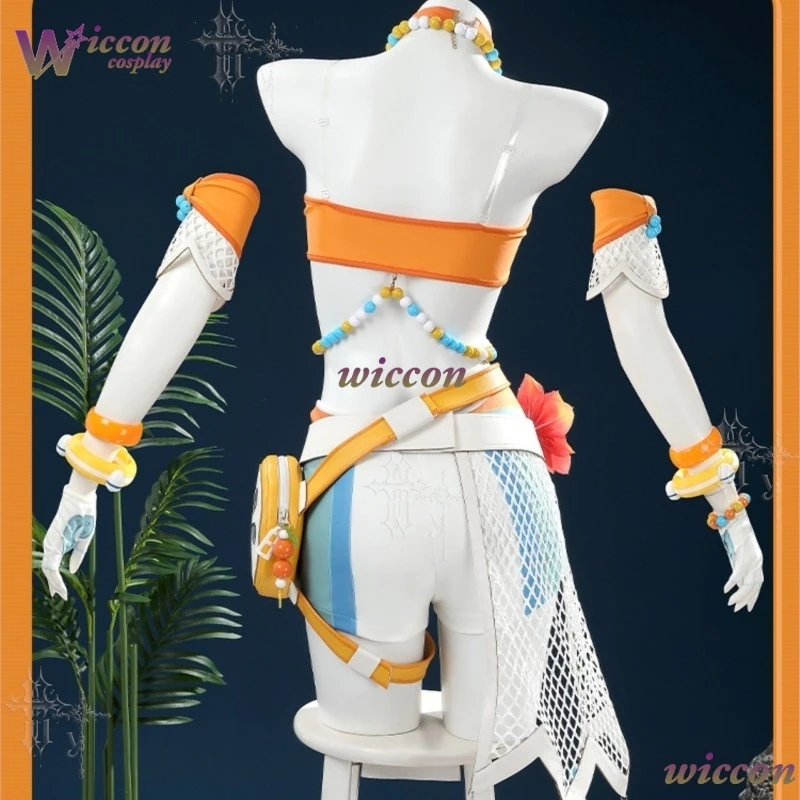 ​​WonkaCos Ove Watch Beachside Juno Swimsuit Cosplay Costume Lolita Style Full Set Game Comic Con Anime Role Play Halloween view 4