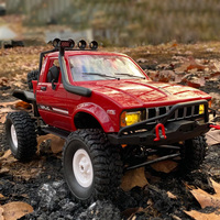 WPL C14 RC Car 1:16 4WD 2.4G High Speed Climbing Vehicl Off-Road Remote Control Truck Rock Crawler with LED Light Kid Adult Toy