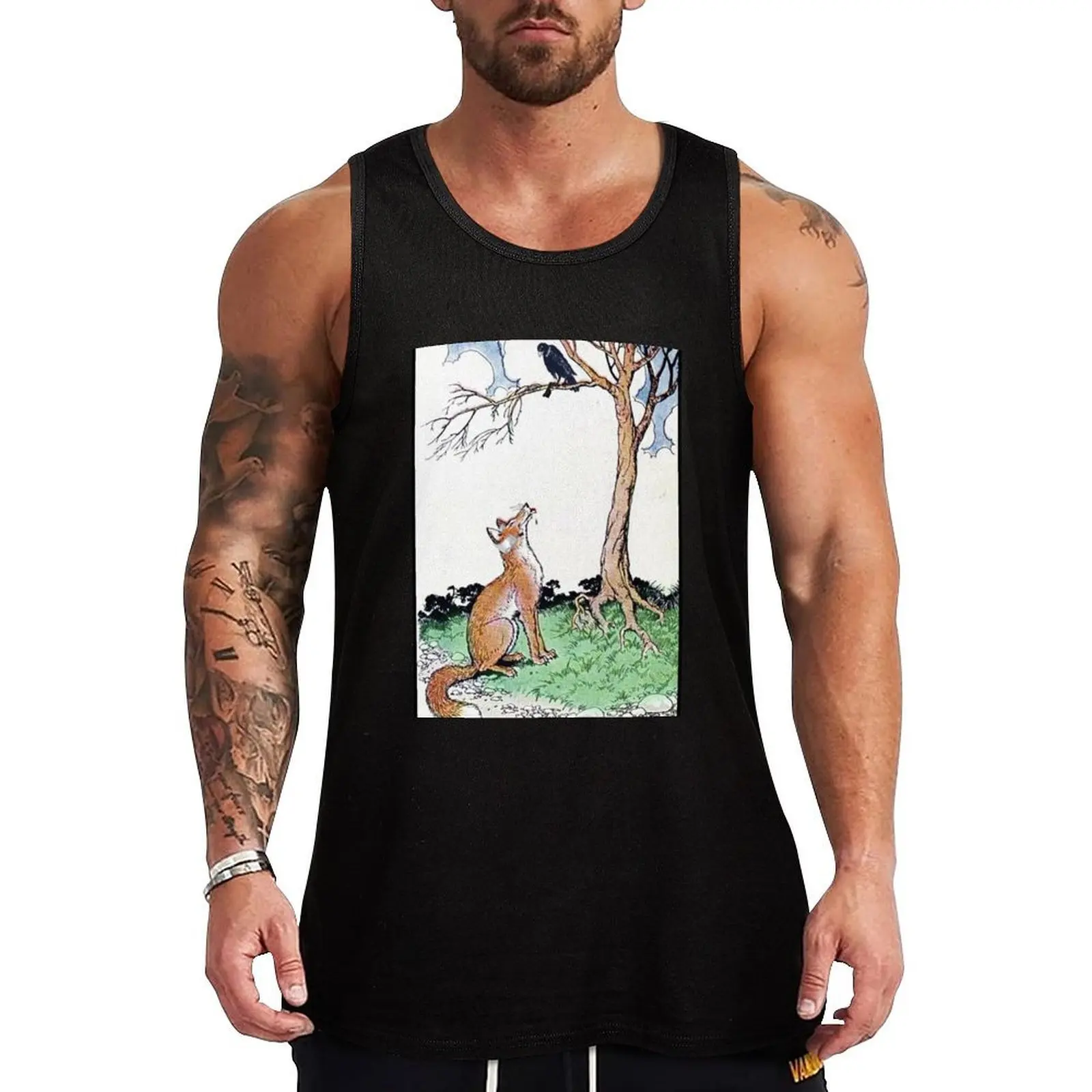 

Fox, Falco, and The Tree of Wisdom Tank Top Casual Daily Wear Tank Top Relaxed Fit Soft Shirt