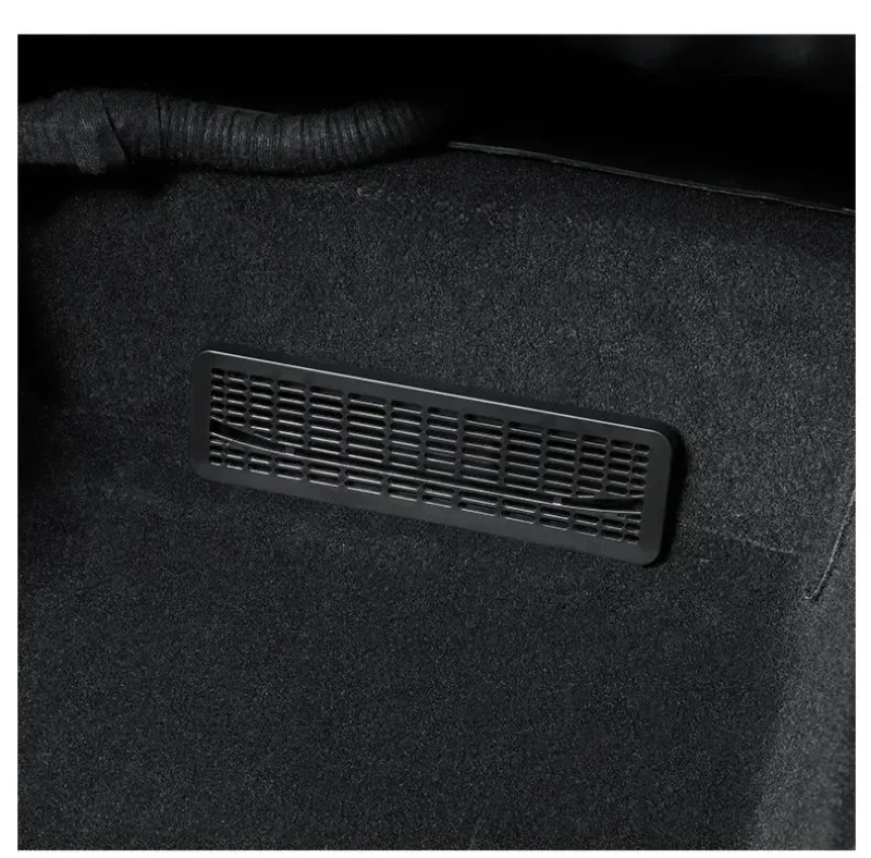 2Pcs Under Seat Air Vent Cover for Tesla Model Y 2025 2026 Juniper Rear AC Outlet Protector with ABS Plastic Anti-Dust Debris