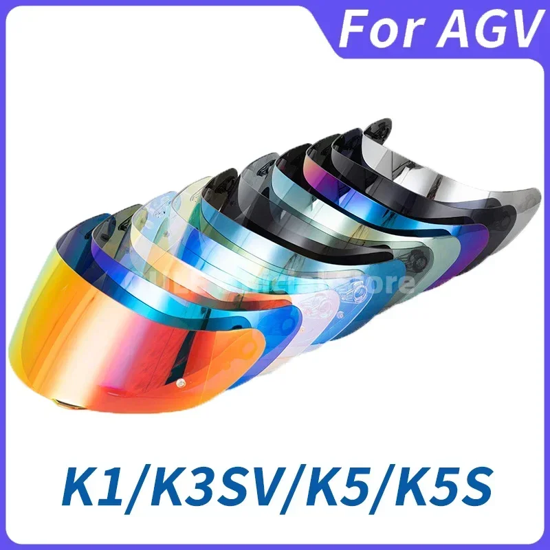 

For AGV K5 K5S K5-S K3SV K1 K1S Compact ST Motorcycle Helmet Visor Lens Shield Glasses Full face Pin Accesorios Para Moto Casque