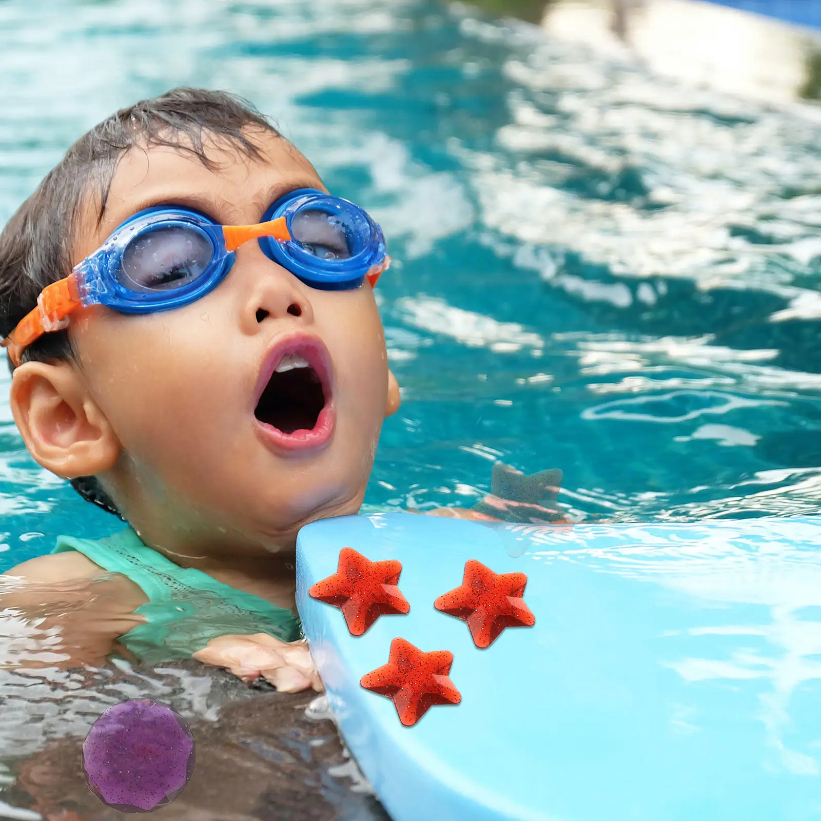 16Pcs Kids Diving Playthings Weighted Sinking Pool Set Bright Colors Children Swimming Summer Underwater Practice