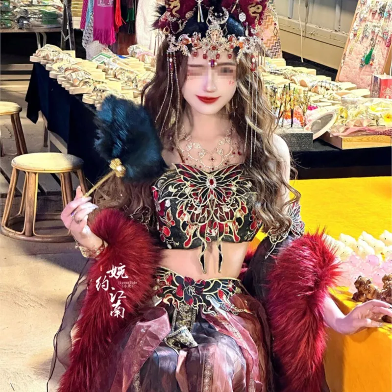 Travel photography exotic style ancient costume sets performance costumes