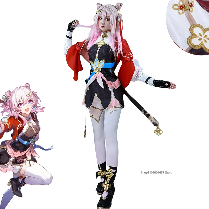 March 7th Cosplay Game Honkai Star Rail March 7th swordman Cosplay Dress Anime Role Play Carnival Party Comic Con Animation Prop