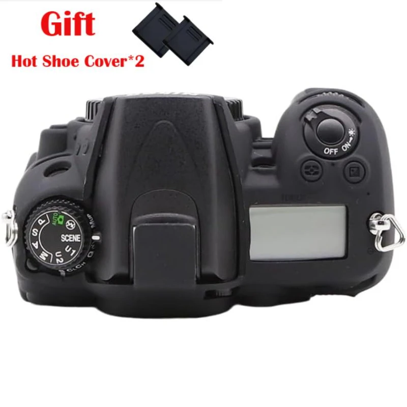 

Camera Bag For Nikon D7000 , protective cover Accessories Rubber Soft Silicone Armor Camera Body Case + 2PCS Hot Shoe Cover