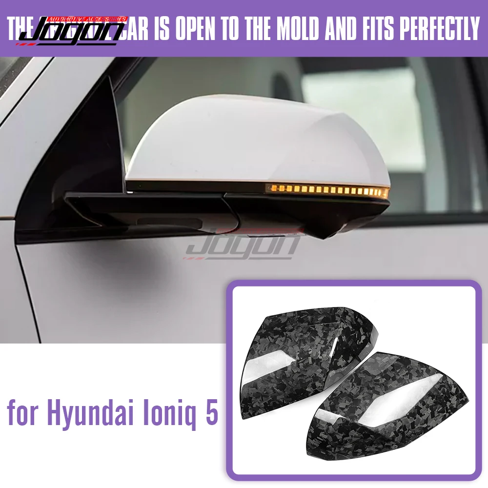 Side Rearview Mirror Cap For Hyundai Ioniq 5 N SE SEL Limited D100 Platinum Edition 22-24 Carbon Fiber Wing Mirror Mirror Cover