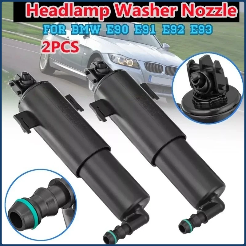 

OEM：61677308526 61677179311 2PCS Headlamp Washer Nozzle Cylinder Spray Nozzle For BMW 3 Series E90 E91 E92 E93