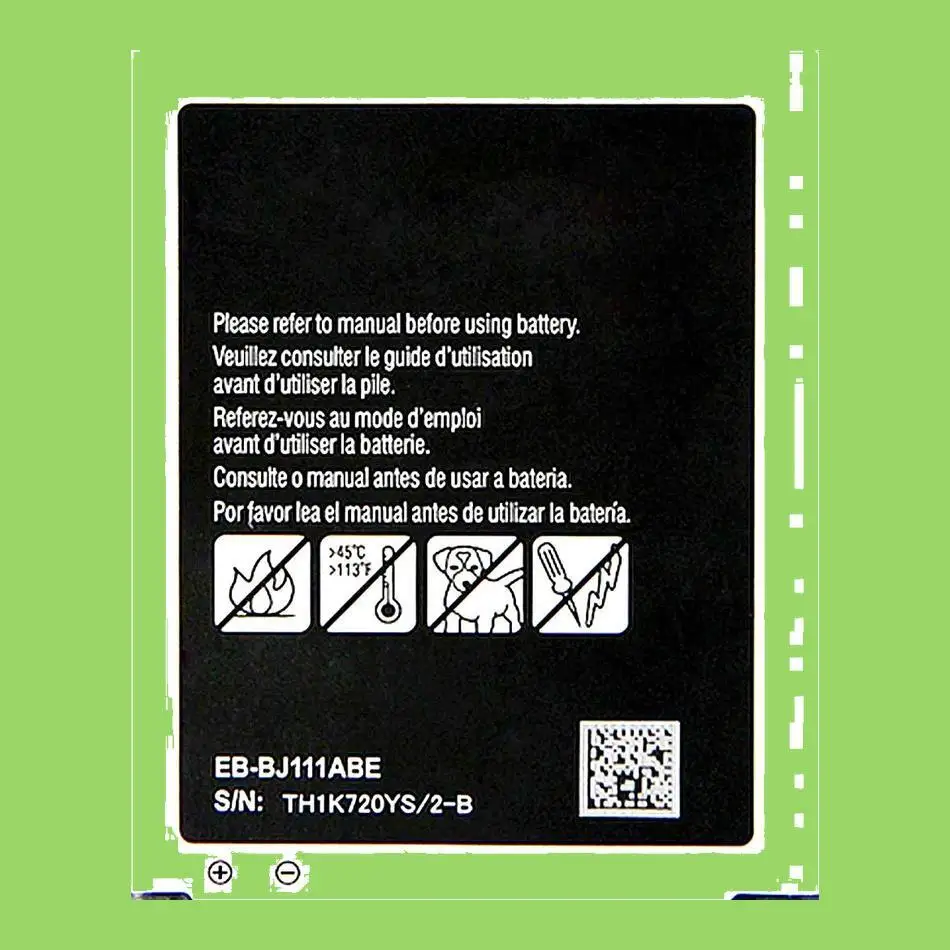 

For Samsung Galaxy J1 Ace 3G Duos 1800Mah Mobile Phone Battery EB-BJ111ABE Lightweight