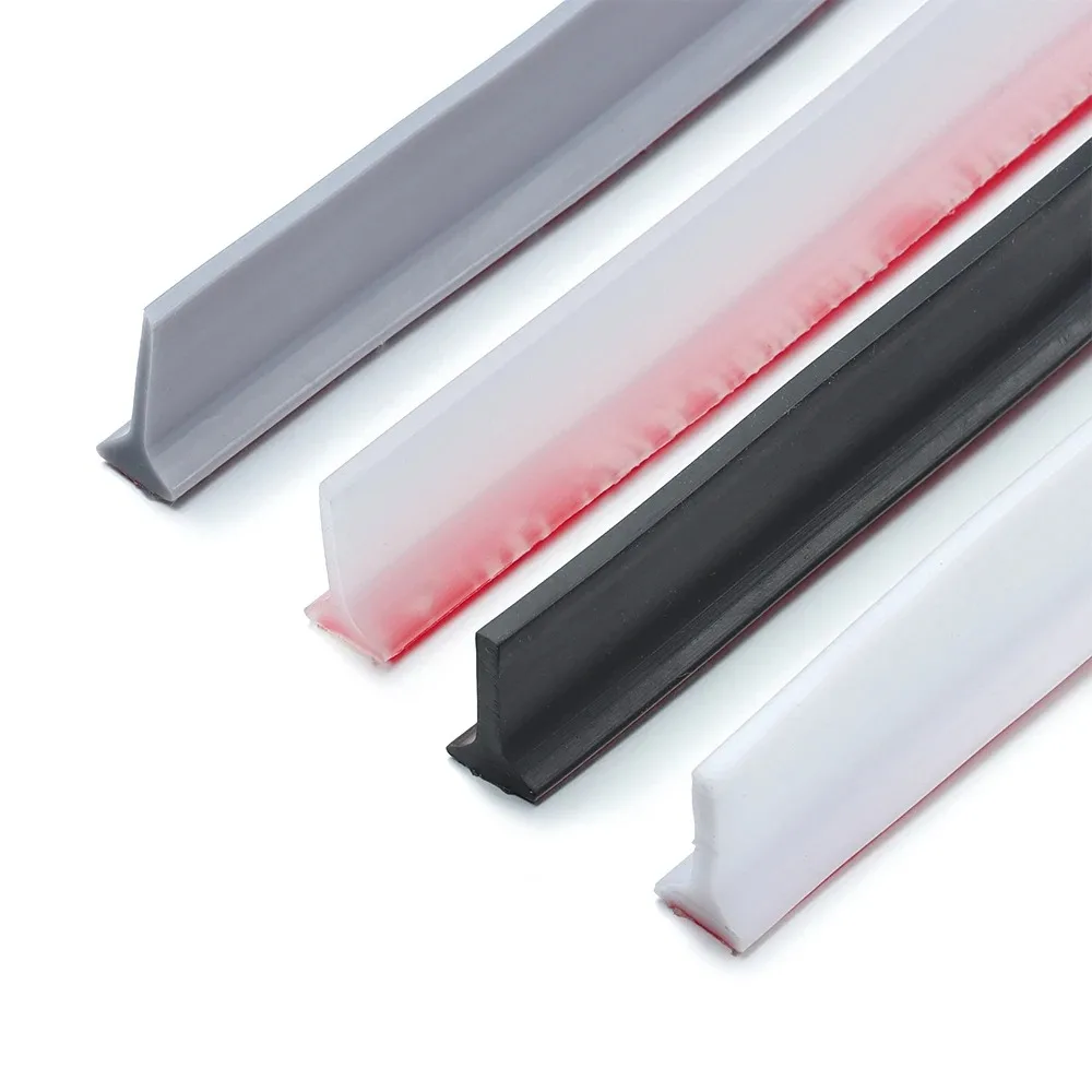 

Silicone Water Stopper Self-Adhesive Bendable Flexible Water Retaining Strip Bathroom Door Dry Wet Separation Shower Dam Barrier