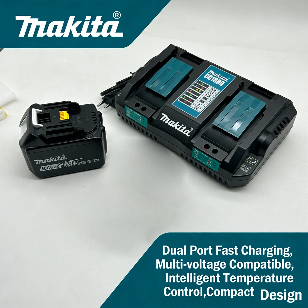 

Original Makita 14.4V-18V 4 Port Charger DC18RD DC18SF for BL1830 BL1840 BL1850 BL1860 BL1430 Li-ion Batteries, Fast Shipping