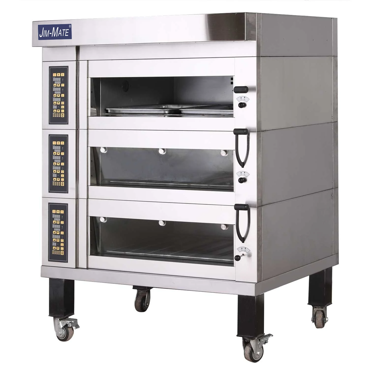 

Wholesale 3 Deck 6 Trays European Baking Equipment Electric Oven Kitchen Equipment with Stone for Bread and Cake Pizza Oven