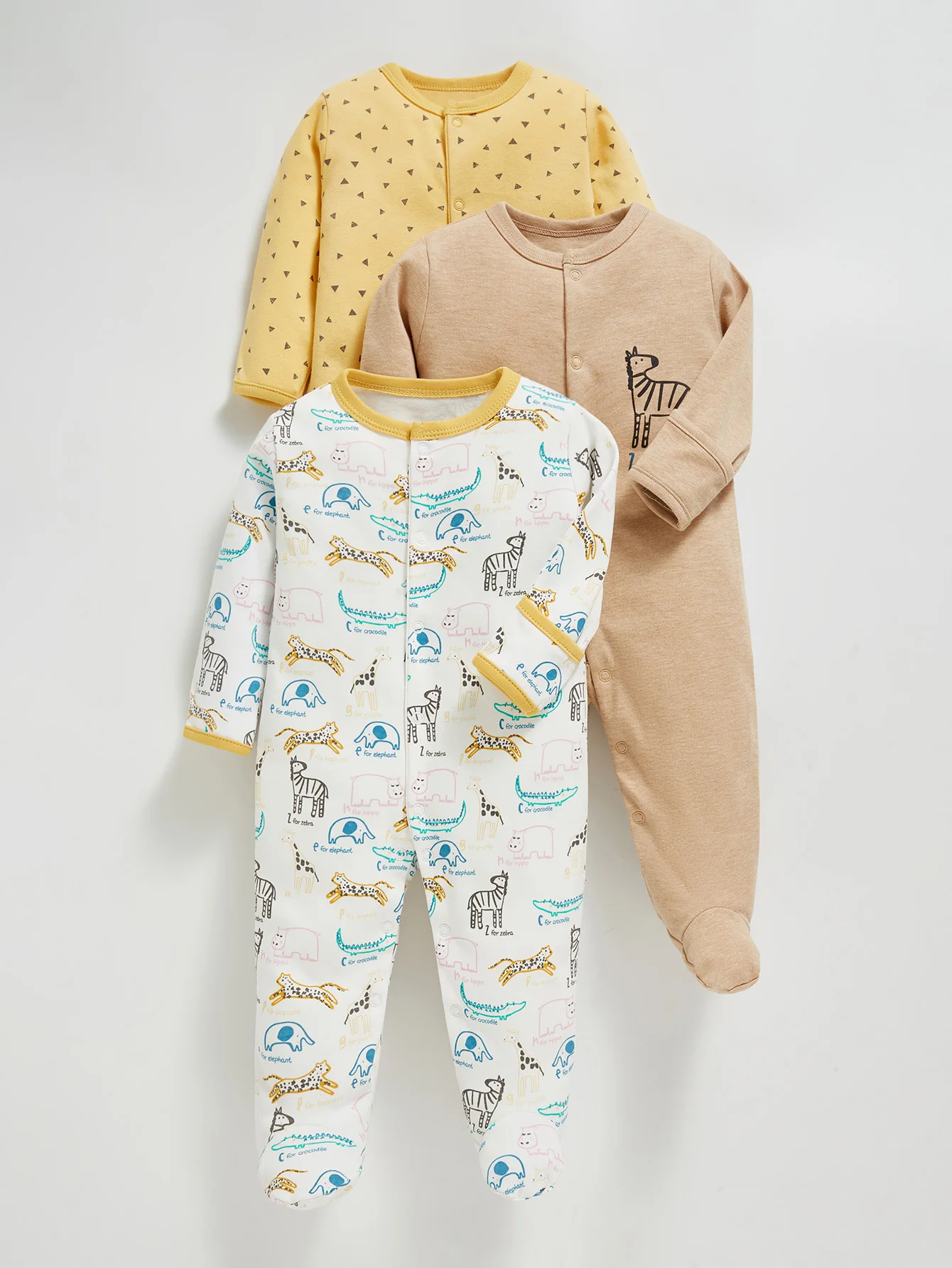 

Baby Boys Girls Bodysuit 3 PCS Long Sleeve 100% Cotton Baby Clothes 0-12 Months Newborn Body Bebe Jumpsuit Clothing