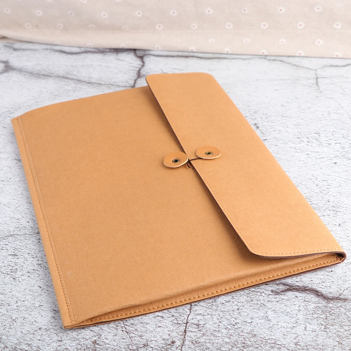 كرافت ورقة ملف حقيبة أصفر مقاوم للماء تنظيف المياه حامل الملفات الرجعية لمنظم المستندات ورقة حقيبة محفظة مجموعة