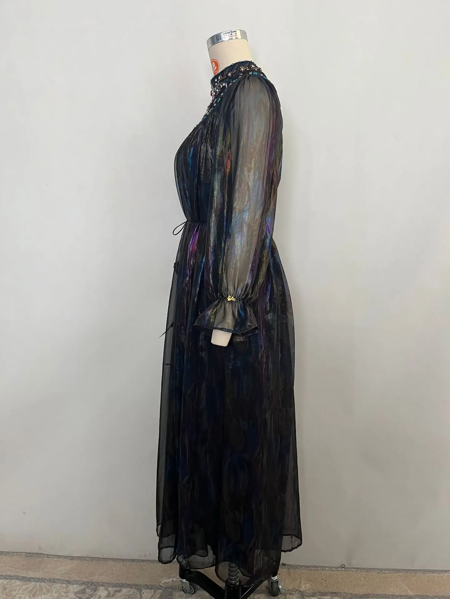 Élégant dubaï Abaya brillant diamants caftan femmes musulman soirée Maxi Robe turquie Robe Caftan Marocain Femme Robe Vestido