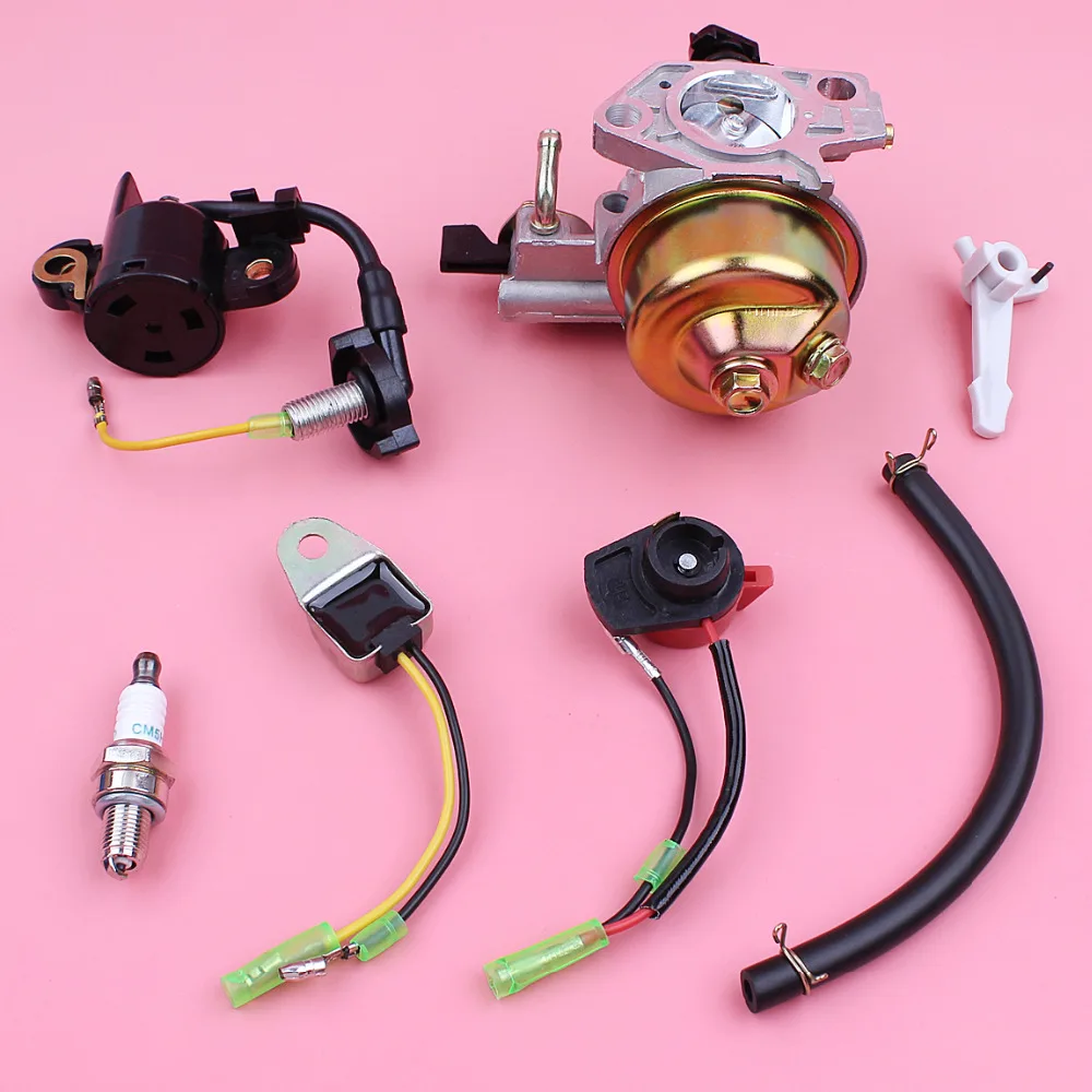 Carburador Carb para Honda GX390 13HP GX 390, Peça do motor, Sensor de baixo óleo, Interruptor de parada de alerta, Kit de ignição
