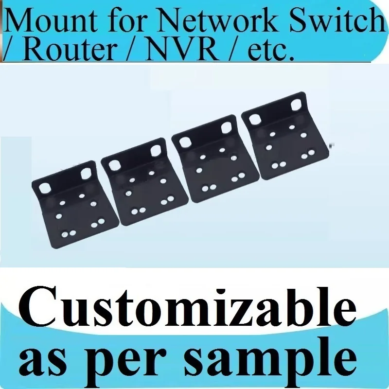 Suitable for Ruijie RG-S2910, FAST FS24 switch, router, wall-mounted brackets, L-shaped iron brackets, Customizable, Only 1pcs
