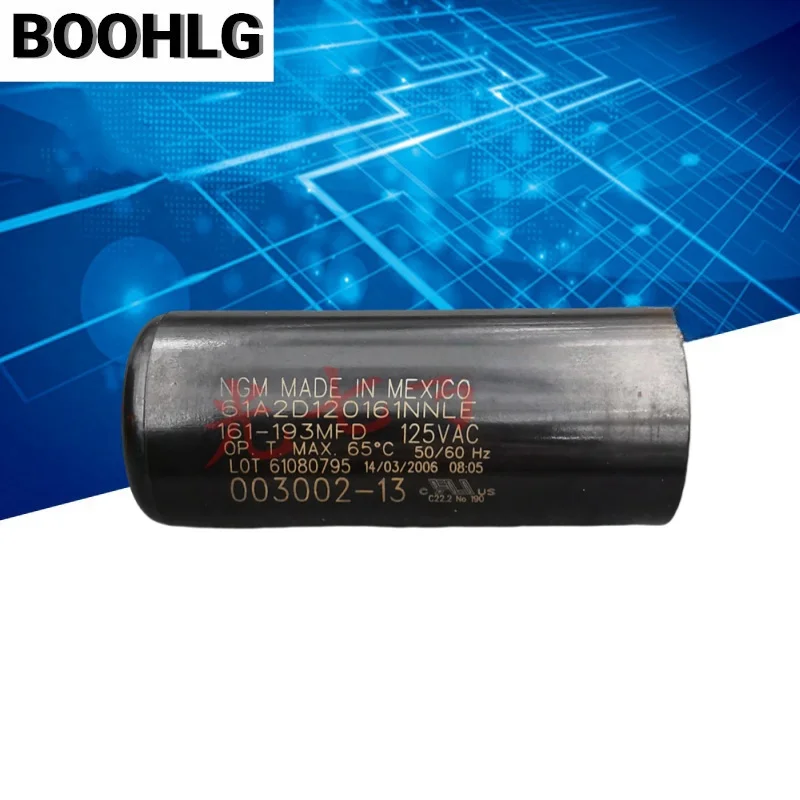 

1 шт. NGM 161-193uF 125VAC 61A2D120161NNNE пусковой конденсатор двигателя 161-193MFD