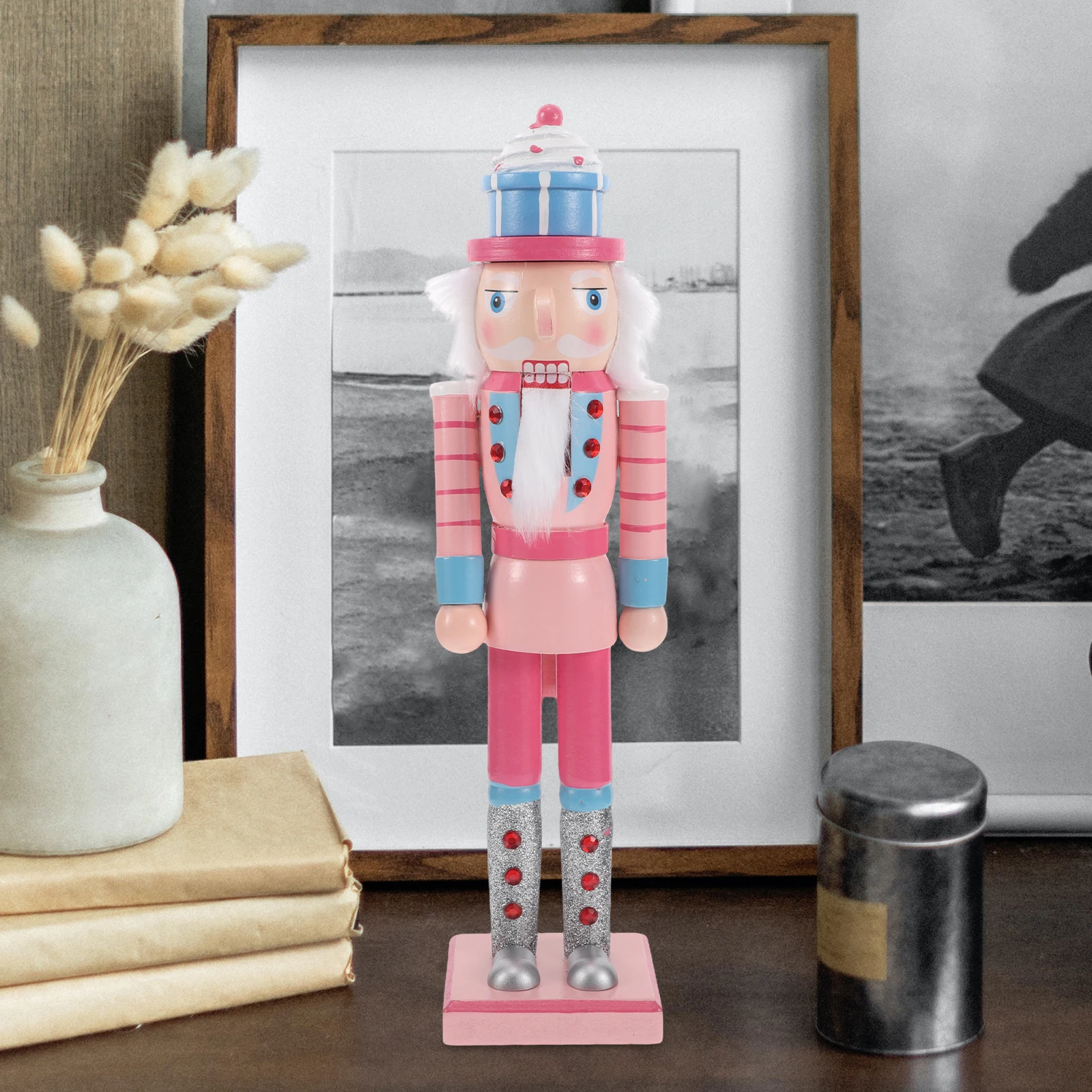 

Nutcracker Ornament Christmas Figure Bright Nutcrackers Decor Candy Fairy Lights