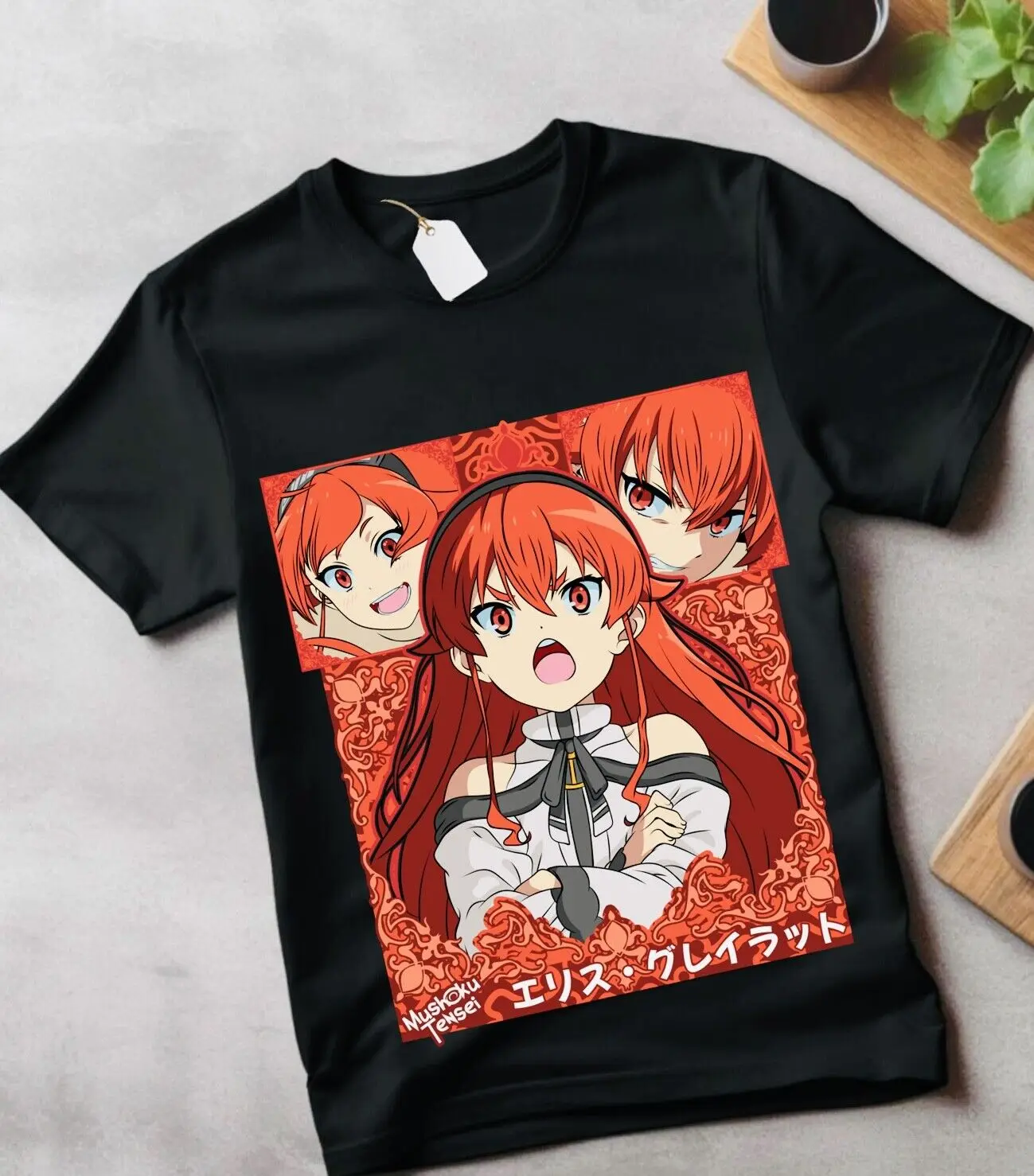 Mushoku Tensei Roxy Migurida T-Shirt Jobless Reincarnation Anime Shirt All Size