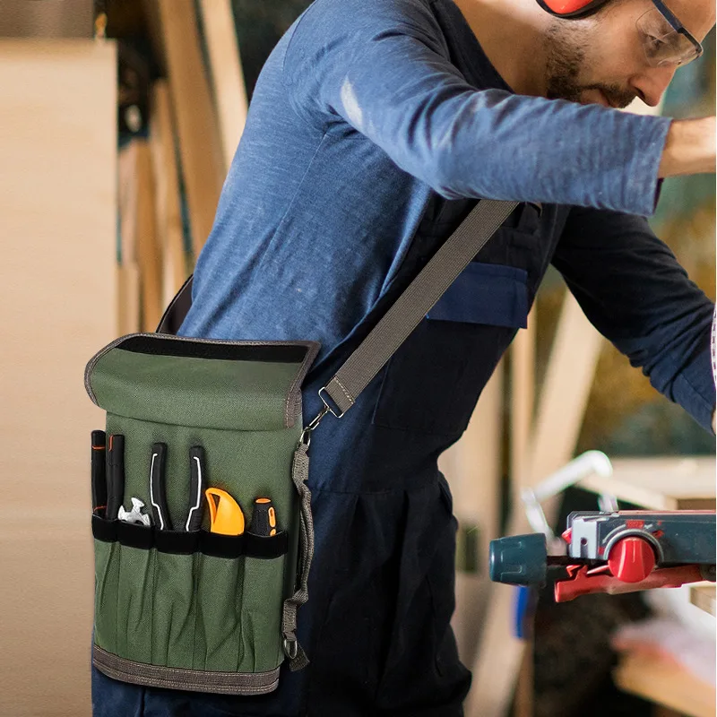 Hardware Tool Storage Bag - Roll-Up Electrician Pouch, Car Hanging Organizer, Vehicle-Mounted Hardware Tool Kit