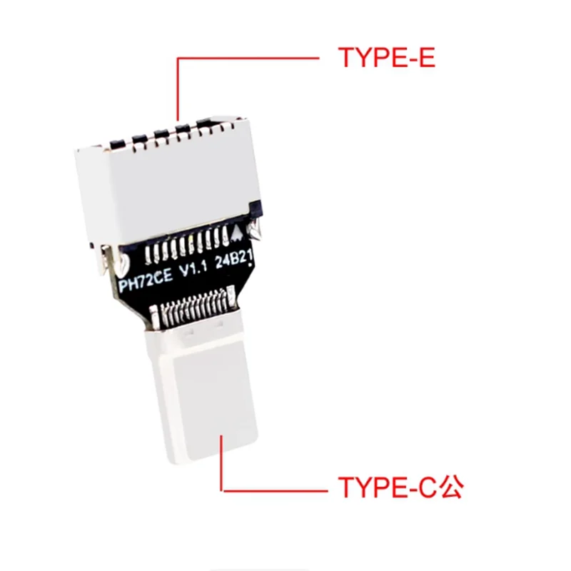 

1p USB3.1 Type-C Public to Type-E Female 20 Гбит/с Компьютерный хост-бокс Передний адаптер Type-C Стабильная скорость, изысканный и компактный