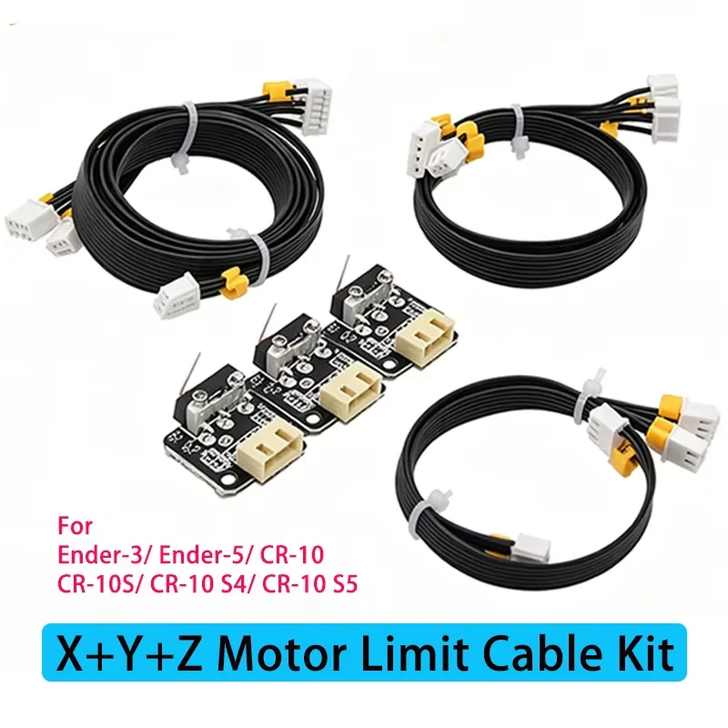 Creality X/Y/Z Axis Limit Switch Axis Motor Extension Cable with 3pcs limit switch,for Ender 3/Ender 5/CR10 S/S4/S5 3d printer