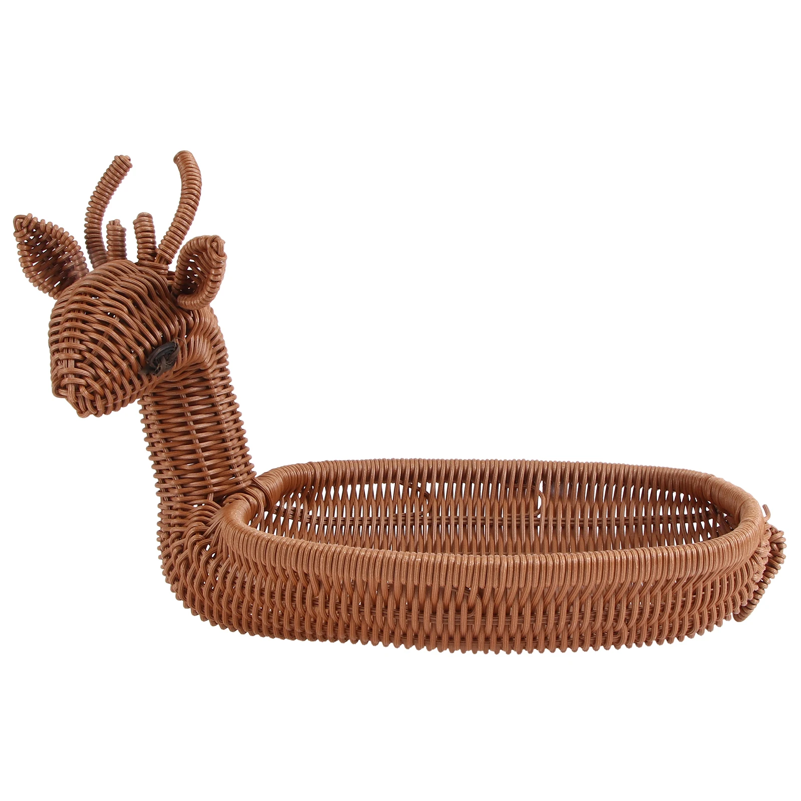 

1 pc Creative Woven Storage Basket For Fruits Eggs Sturdy Food Holder Kitchen Pantry Organizer Reusable Fruit Container Light