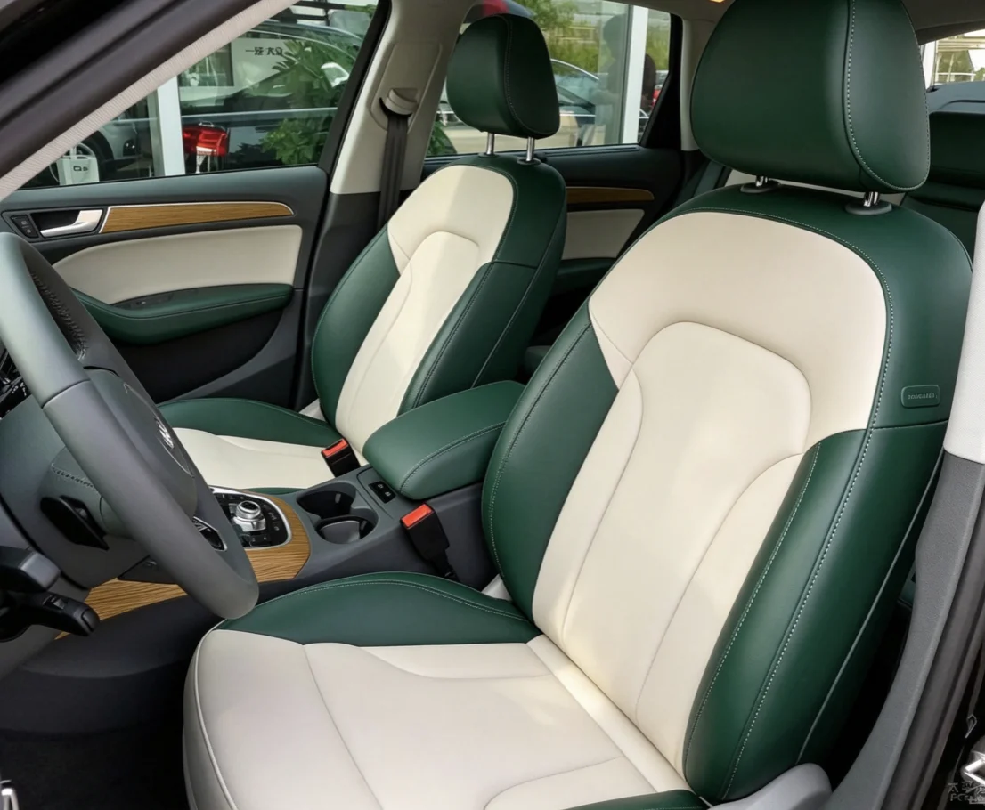 Für Audi A5 2010~2017 Maßgefertigte Autositzbezüge Luxuriöses Nappaleder 100% Passgenau Innenausstattung 360 ° Vollständige Abdeckung – Detail 4