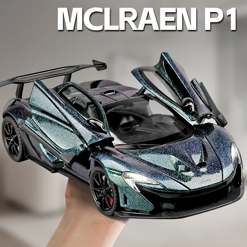 

1:24 McLaren P1 Supercar Alloy Metal Diecast Model Car Sound & Light High Simulation Model Vehicle Gifts