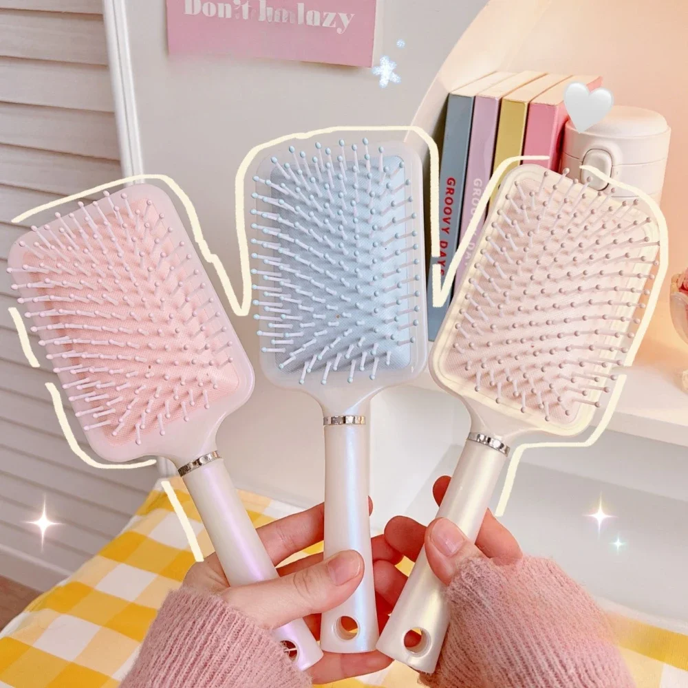 

Пушистая расческа для завивки на воздушной подушке, антистатические массажные щетки для волос, щетка для вьющихся волос, парикмахерская расческа для укладки волос, женская расческа