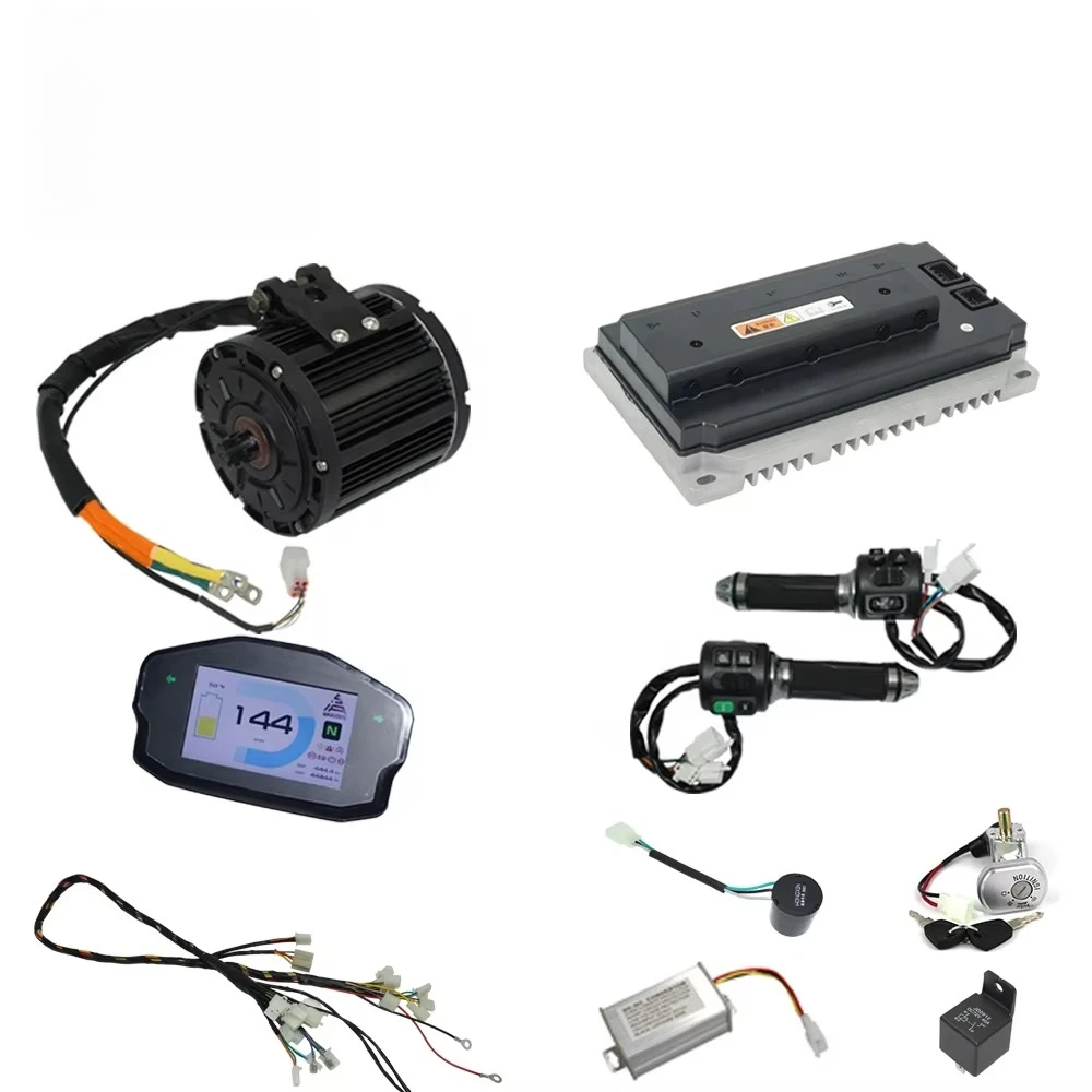 

QS MOTOR 138 4000W 90H 7500W 72V 110KPH Mid Drive Motor Votol EM200-2SP Controller DKD LCD Speedometer New 110KPH Motorcycle