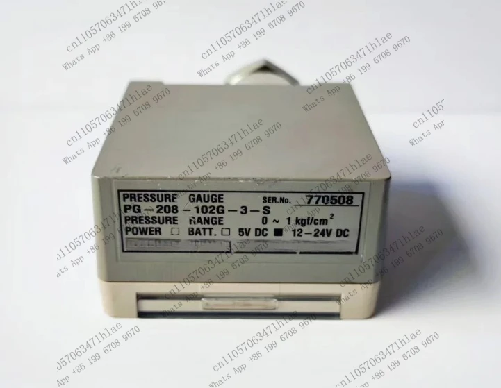 PG-208-102G-3-S Pressure Gauge, 0~1 kgf/cm², fully functional, tested OK