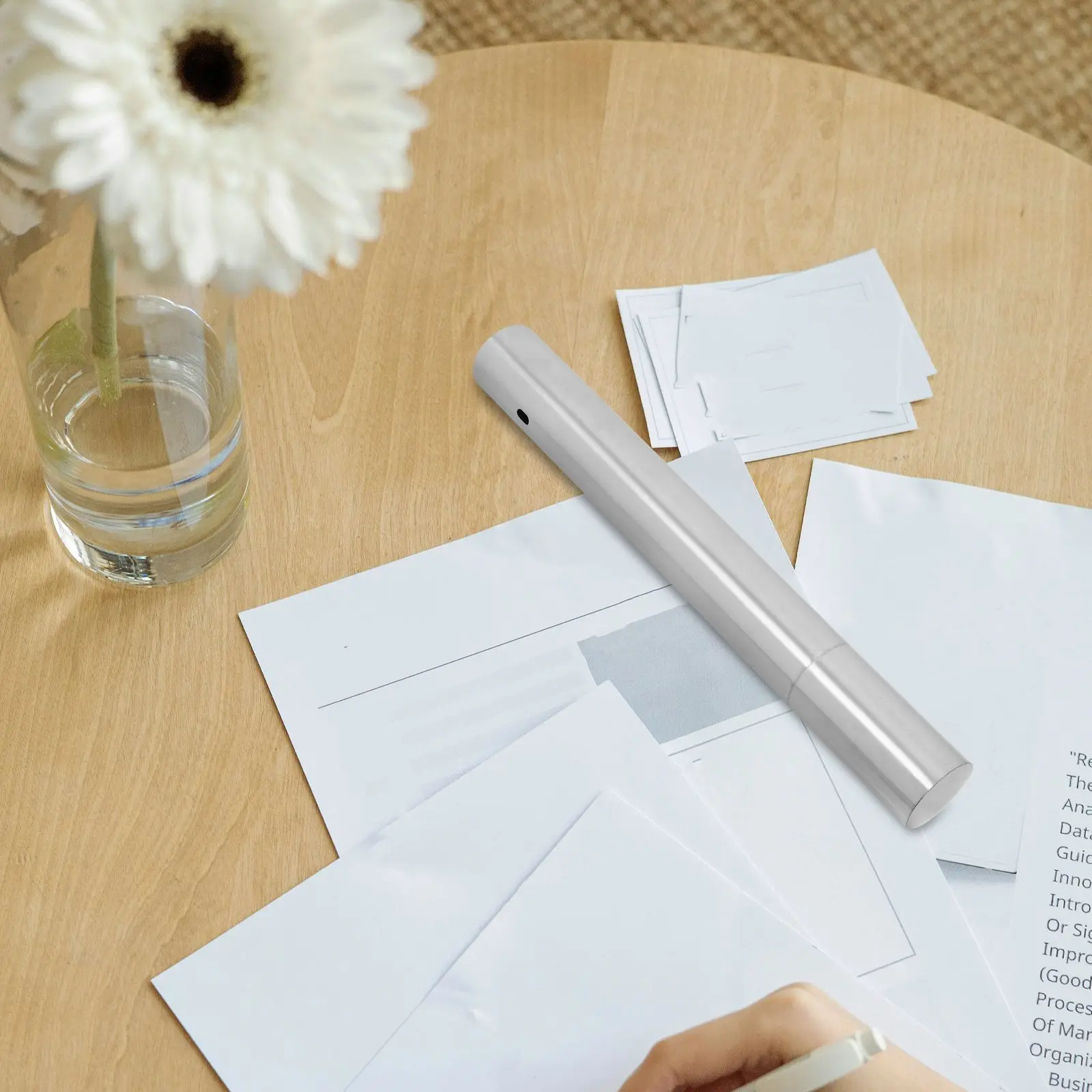 Intrekbare documentopslagbuis Werk Baby RVS certificaatweergave