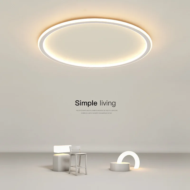 

Ultra Thin Led Ceiling Lamps 30W 20W 15W 10W Modern Panel Ceiling Lights For Living Room Bedroom Kitchen Indoor Lighting fixture