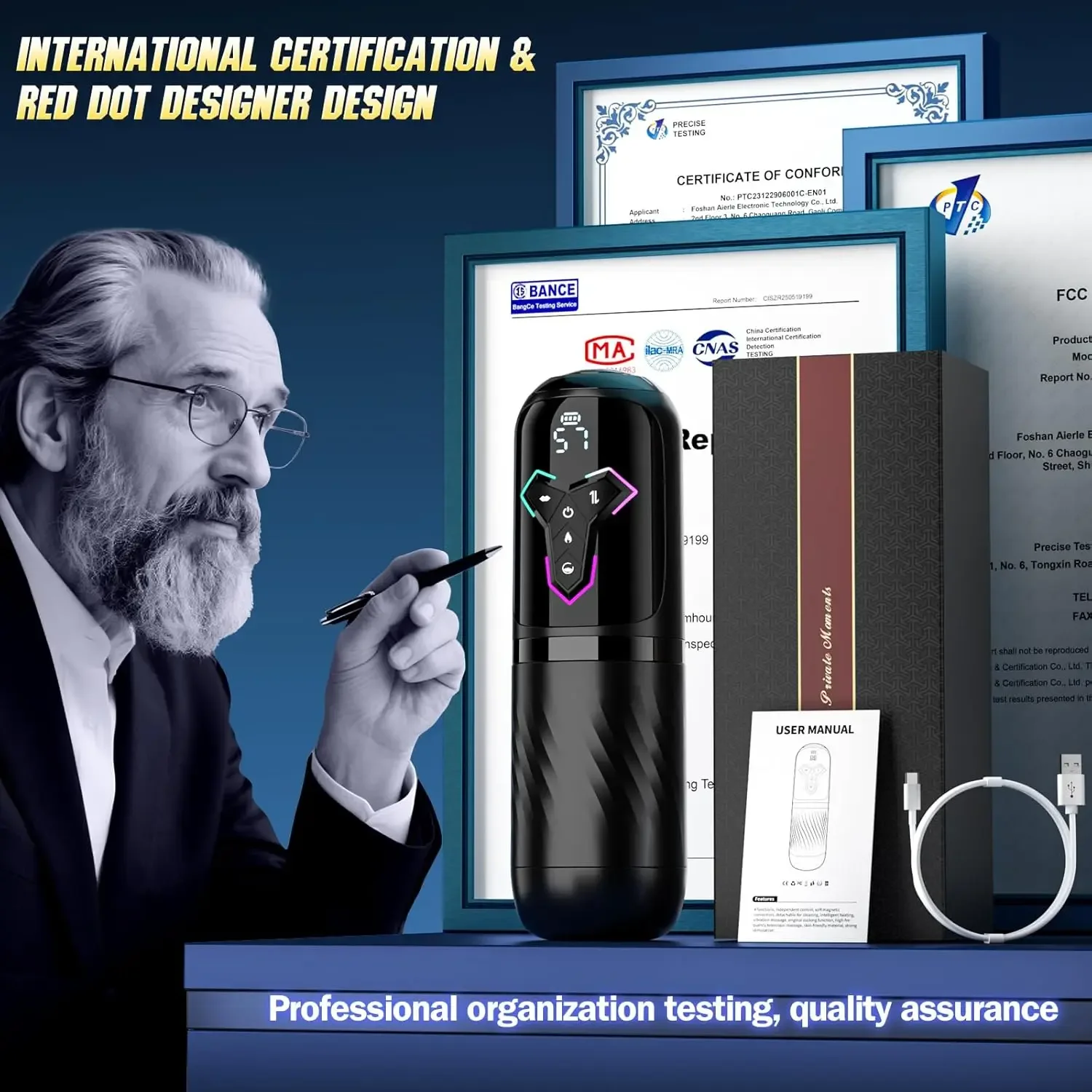 التلقائي تلسكوبي ذكر الاستمناء 5 في 1 وضع القضيب مضخة ساخنة مص تهتز آلات الجنس شاشة الكريستال السائل الجنس لعب للرجال #6