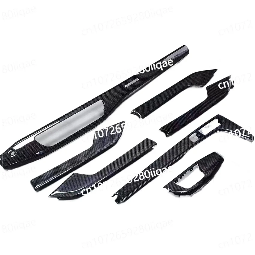 

Автомобильная панель центрального управления из углеродного волокна, набор из 7 предметов B9 A4 A5 S4 S5 2014-2022, обновление интерьера из углеродного волокна