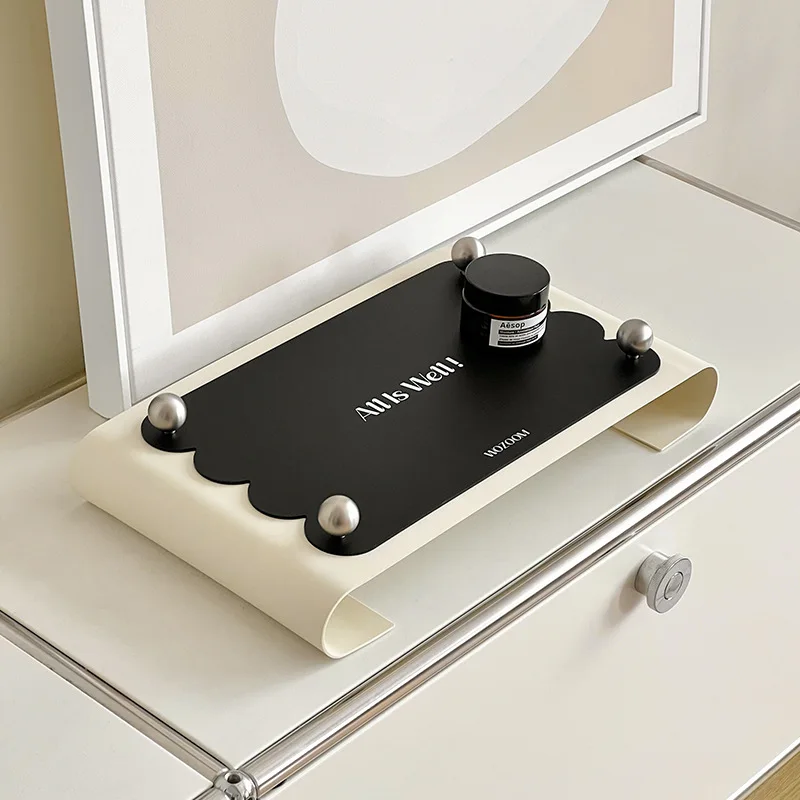 

Modern Luxury Desktop Organizer Entryway Decor Tray Bedroom Ornament Miniature Models Home Decoration Display Stand Figurines