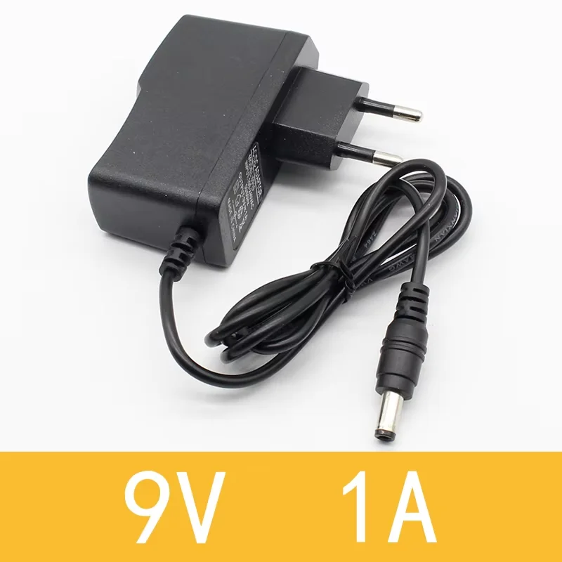 1pcs 9V 1A DC power adapter eu 5.5mm*2.1mm interface Power Supply 100-240v ac adapter for arduino UNO MEGA