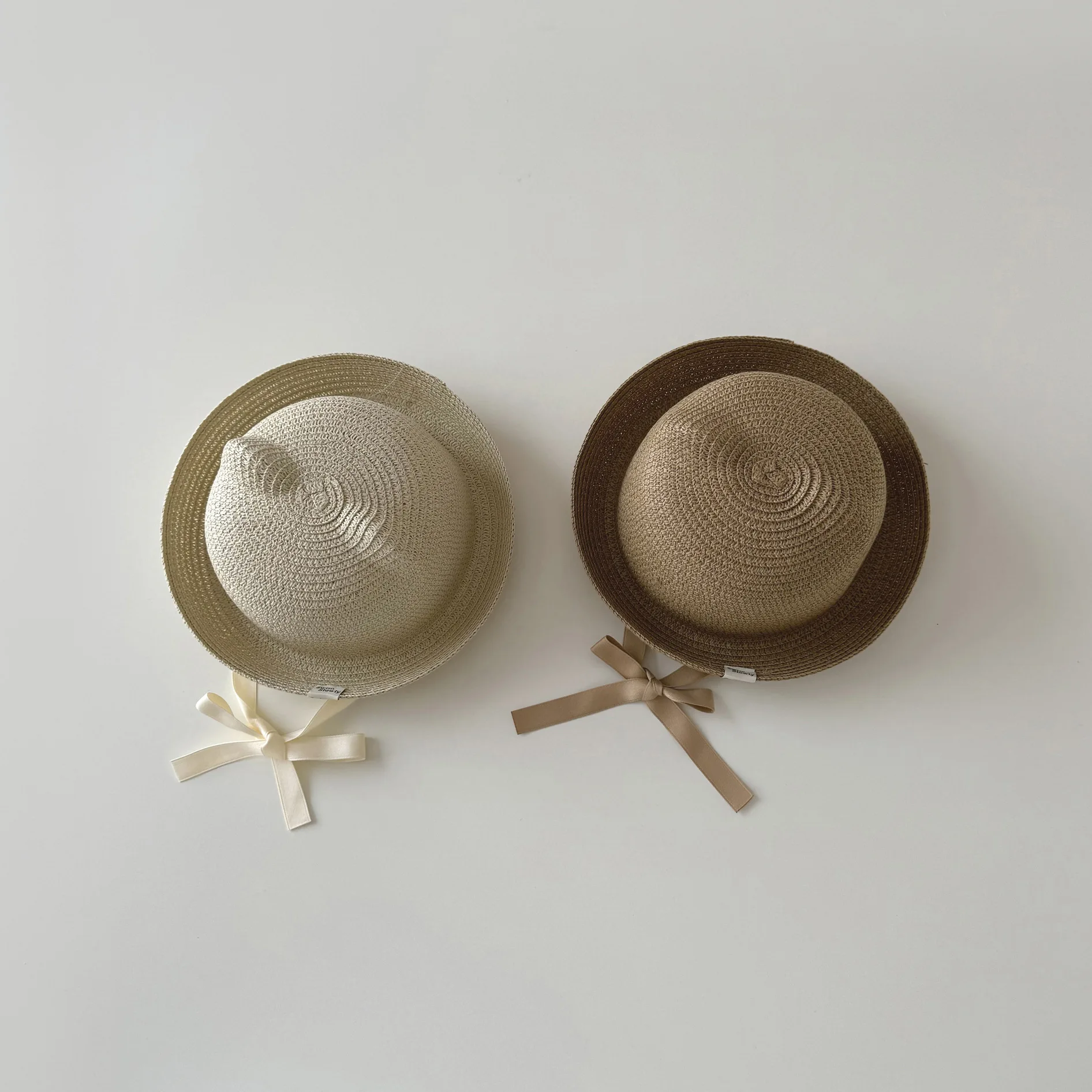 Children's Straw Hat Summer Boys' Sun Protection Straw Hat Fashion Baby Fisherman Hat Children Panama Caps