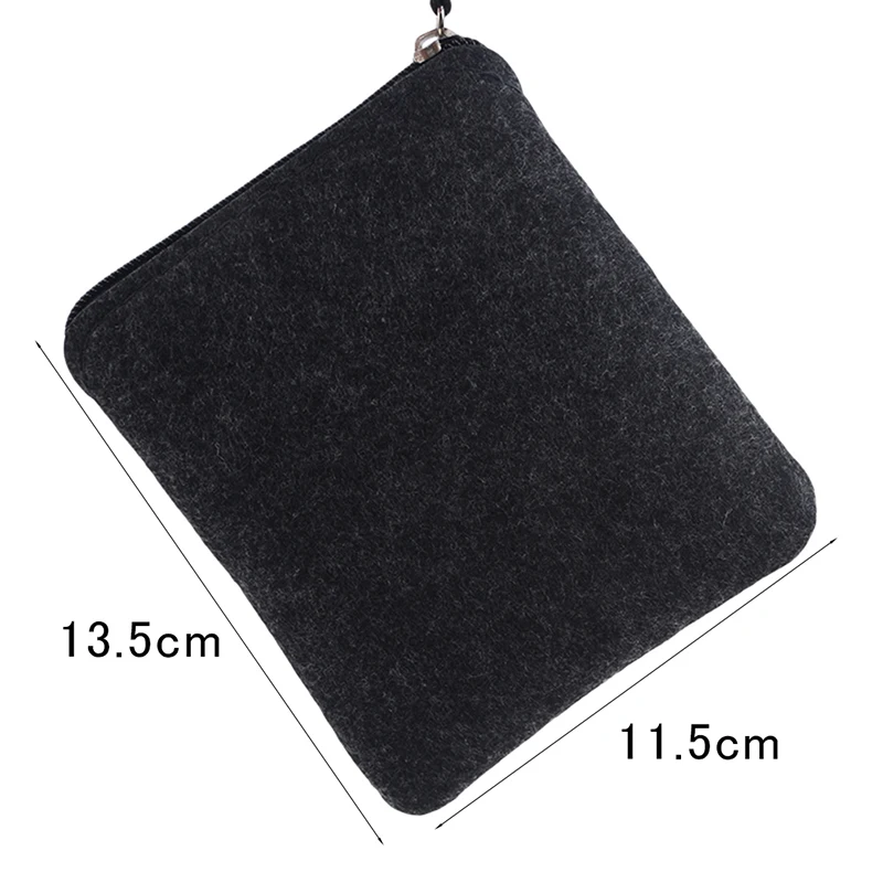 Felt Mini Storage Coin Purse Women Men Change Bag Credit Card ID Holder Headphone Bag Wallets For Male Female Wallets