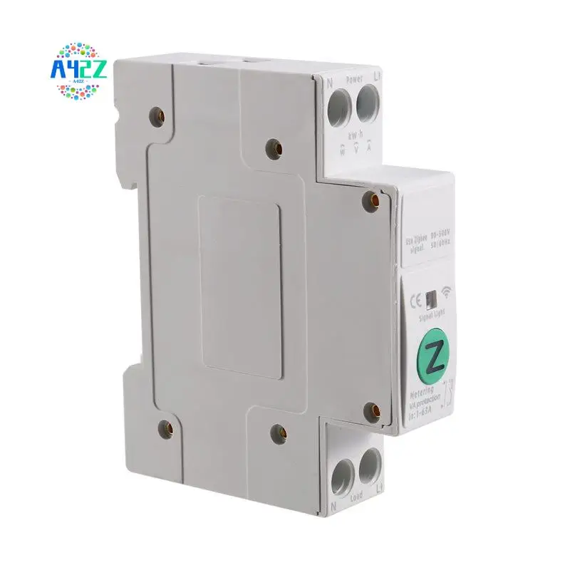 a42z-tuya-zigbee-スマートスイッチ-エネルギーメーター-63a-1p-n-kwh-計量監視サーキットブレーカー-タイマーリレー-過負荷保護